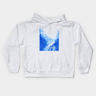 Borneo Rainforest in Blue Kids Hoodie